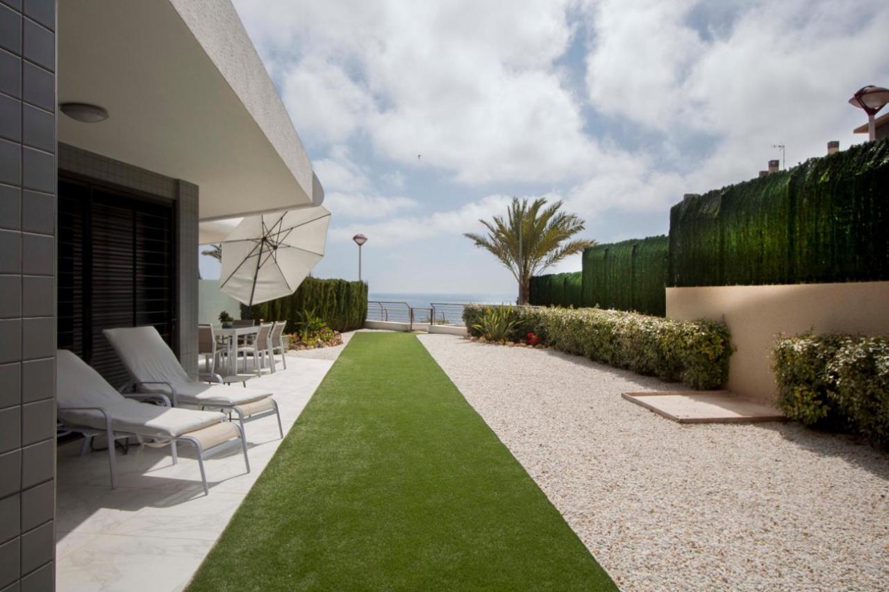 Infinity Luxury Sea View Apartment With Private Garden Arenales del Sol Eksteriør bilde